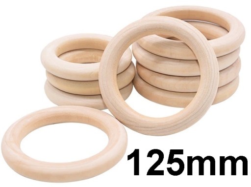 Drevené prstene DIY handicraft 125mm 1 ks