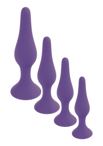 Zástrčka-silikónová zástrčka fialová - malá