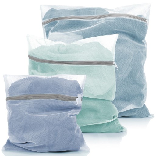 3x Sieťované vrecko LAUNDRY na pranie spodnej bielizne, ponožiek, podprseniek v práčke