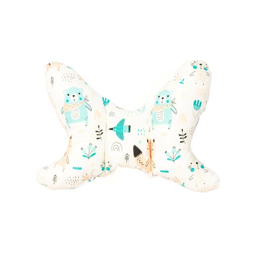 POHODLNÝ PROTIŠOKOVÝ CESTOVNÝ VANKÚŠ BOTTERFLY BabyUniverse 32x24cm