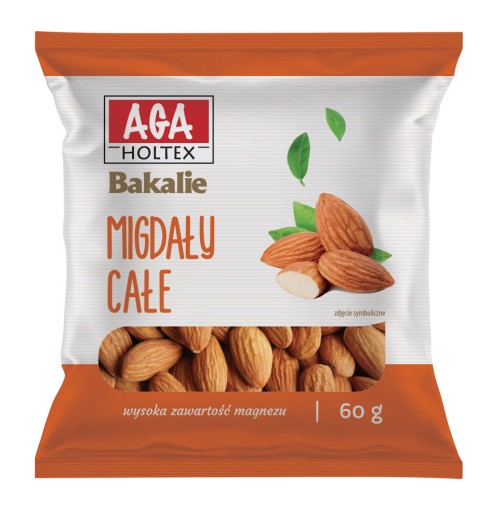 Aga Holtex Mandle celé 60g Sušené ovocie