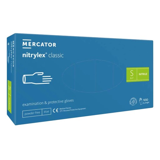 Nitrilové rukavice NITRYLEX Classic Blue Rukavice modré 100 kusov S