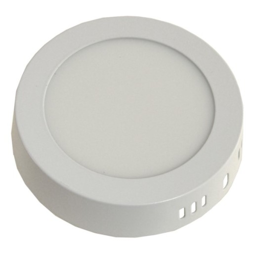 POVRCHOVÁ LAMPA Gerrit LED panel 6W 230V 3000K okrúhle stropné svietidlo, BIELA
