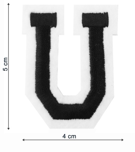 TERMO nažehľovacia nášivka LETTER U Letter Patch