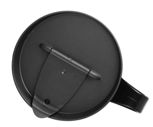 GASTRO hrnček S viečkom OPÄTOVNE POUŽITEĽNÝ 450ML ČIERNA