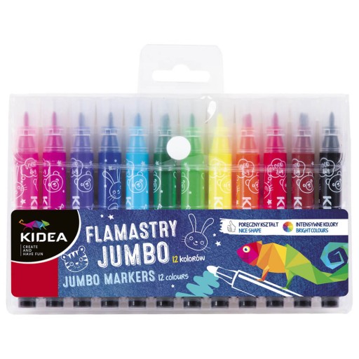Hrubé fixky Jumbo a Kidea, 12 farieb