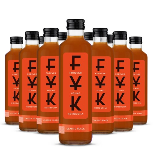 FYK Kombucha čierny čaj 0,25l
