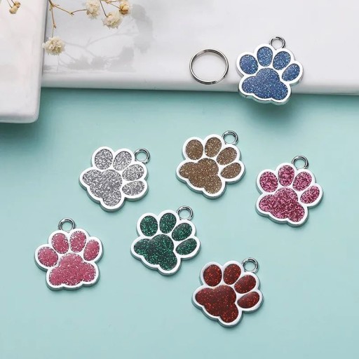 ID tag Golier tag Paw for Dog Cat GRAVÍROVANIE MENA