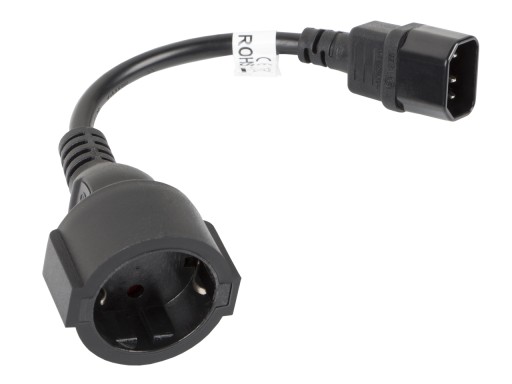 Napájací kábel IEC adaptér Adaptér 320 C14 20cm SCHUKO UPS zásuvka