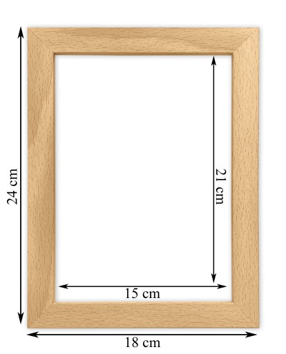 Diplomový fotorámik 15x21 Italia Buk