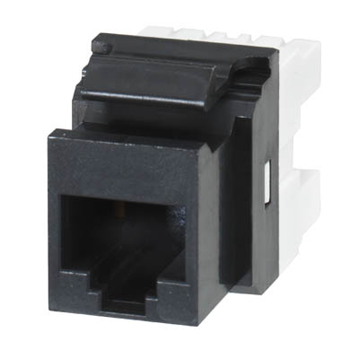 MOLEX RJ45 zásuvka cat5e UTP Keystone modul čierny