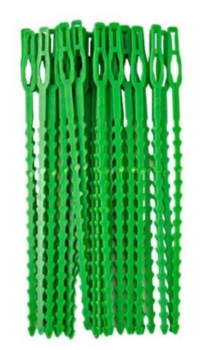 Nastaviteľné viazačky na rastliny, 22 cm, 20 kusov, paradajka