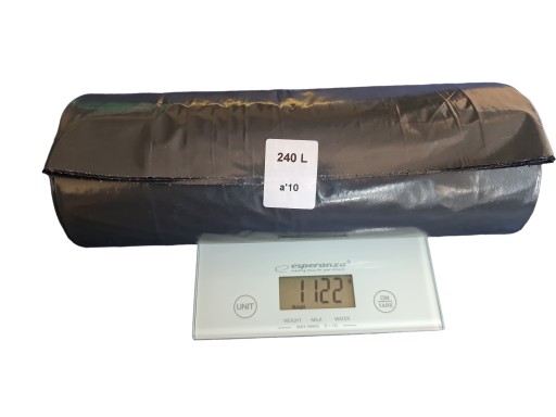 HRUBÉ SILNÉ Čierne vrecia na odpad 240 l super hrubé 1,1 kg - 10 KUSOV