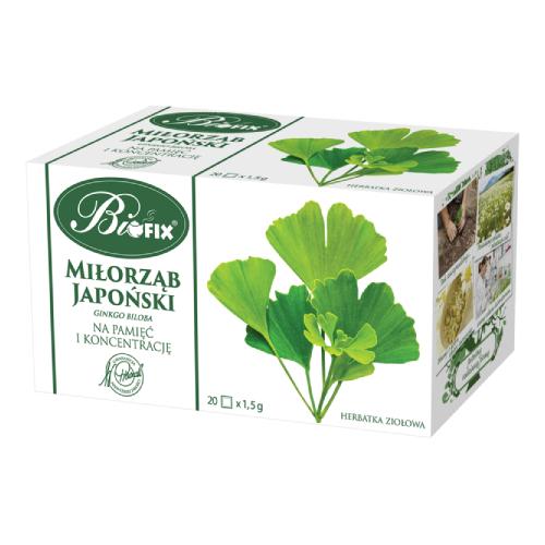 BiFix Express bylinný čaj Ginkgo biloba, 20x1,5g
