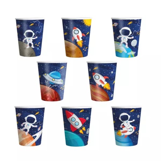 Narodeninové poháre Kosmos narodeninové papierové poháre 220ml 8 kusov