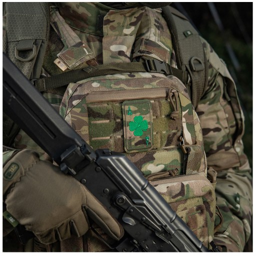NÁŠIVKA NA VELCRO LUCKY AS CLOVER M-TAC VYŠÍVKA MULTICAM
