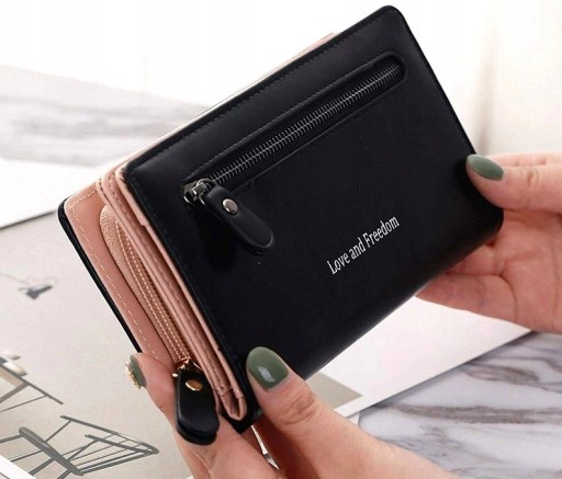 Dámska kožená peňaženka na zips Leather Double Large