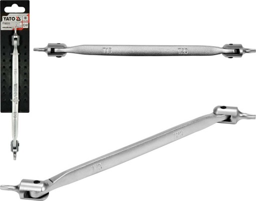 YATO KLUBOVÝ TORX KĽÚČ, rozsah 220° T15 x T20