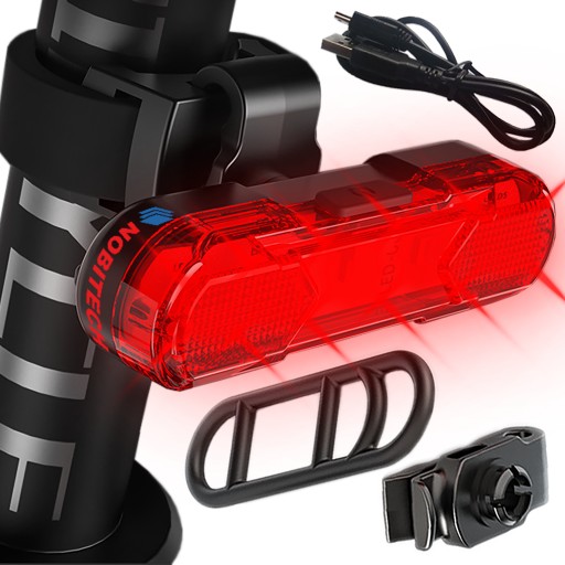 LED ZADNÁ BICYKLE LAMPA, USB BATÉRIA