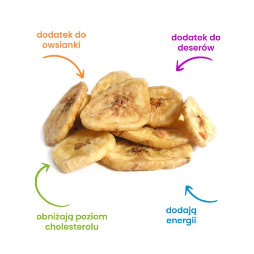 BANANA CHIPS sušený banánový snack CRISPY lahodný 500g Bakamo