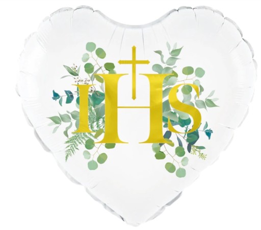 IHS balónik na prvé sväté prijímanie fóliový 45cm