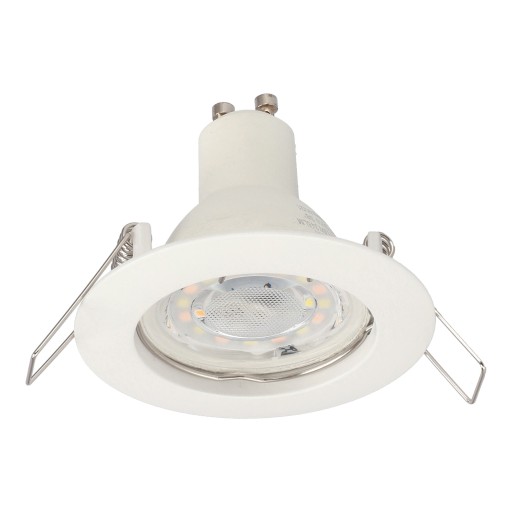 SET HALOGÉNOVÉ SVETLÁ + GU10 LED KRUH BIELY