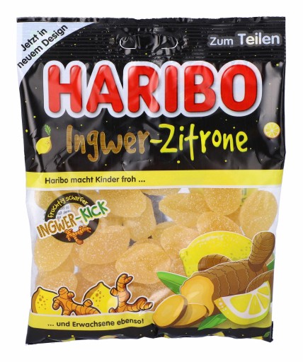 HARIBO Ingwer Zitrone Ginger Lemon želé 160 g