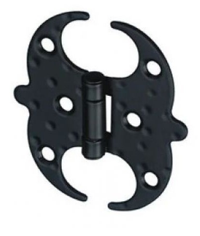 Ozdobný šróbovací pánt čiernej farby, MEDIUM 100/91mm