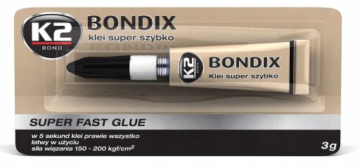 K2 BONDIX sekundové kyanoakrylátové lepidlo