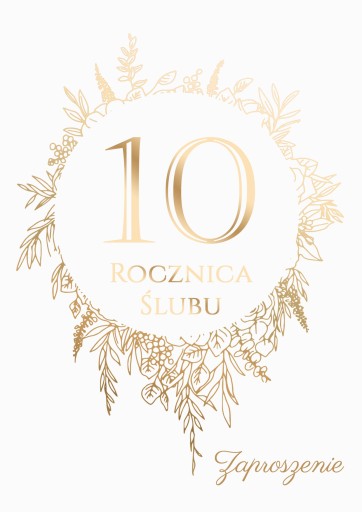 POZVÁNKA NA SVADOBNÉ VÝROČIE - Zlaté výročie