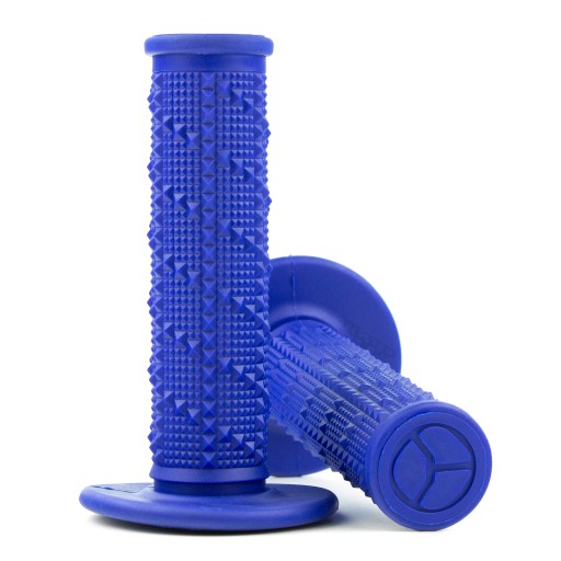 Univerzálne enduro gripy na motorku, 22 mm, gumené, modré