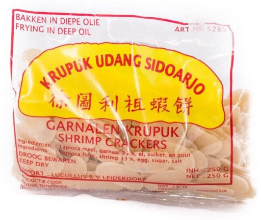 Krevetové lupienky na vyprážanie 3x2 Krupuk Udang Sidoarjo 250g Finna
