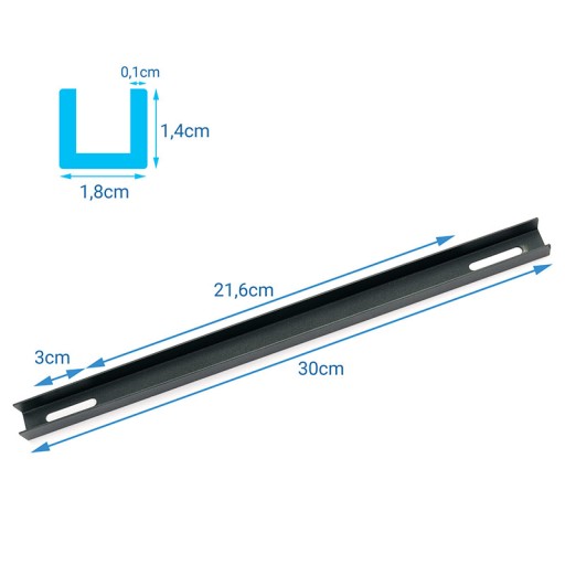 ÚCHYTKA MONTÁŽNY PÁS NA SCHRÁNKU LETSKÁ SCHRÁNKA ANTRACITOVÁ 22-27 cm