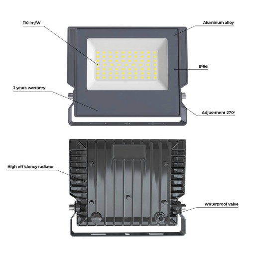 ASPIRE LED reflektor 10W 4500K 1100lm 230V F