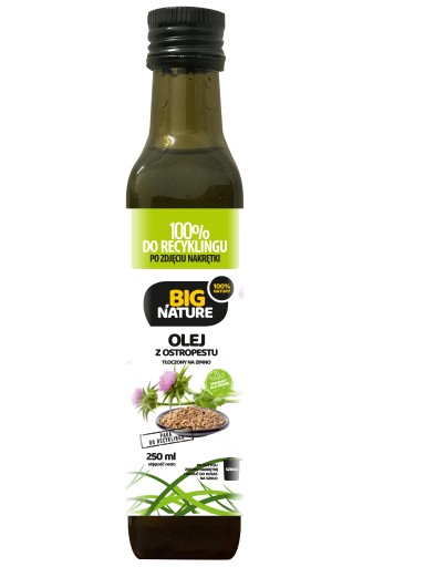 BIG NATURE Olej z ostropestreca mariánskeho lisovaný za studena 250ml