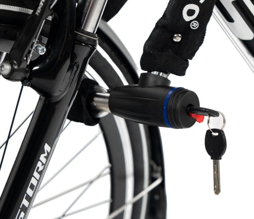 Silná uzamykacia reťaz na bicykel 120 cm zámok na kolobežku