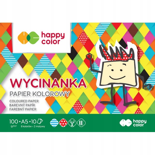 BLOKOVÝ VÝREZ FAREBNÝ PAPIER A4/10K 100g 9508