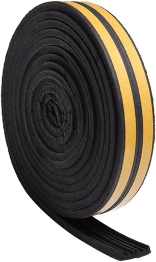 Samolepiace tesnenie na dvere a okná 9x4mm E - 10m