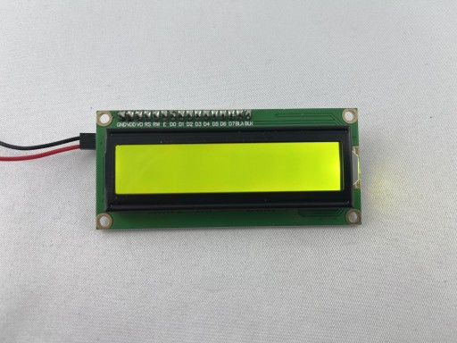 LCD DISPLEJ 1602 2x16 I2C CONVERTER čierne znaky žltozelené pozadie