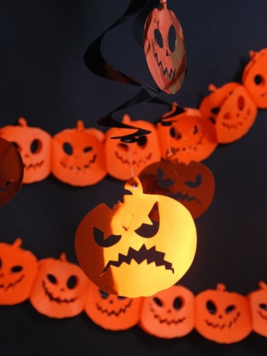 GARLAND BANNER DIEVČANSKÉ TEKVINY ZÁBAVA NA HALLOWEEN ZÁVESNÉ OZDOBY OZDOBY