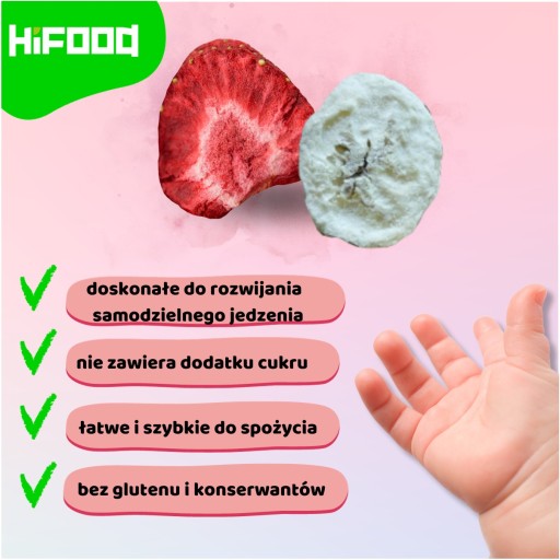 Banán-Jahoda Mrazom sušené ovocie OVOCNÉ ČIPY 40g HiFOOD SNACK