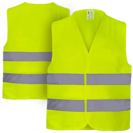 REFLEXNÁ VÝSTRAŽNÁ VESTA ŽLTÁ XXL CE, EN