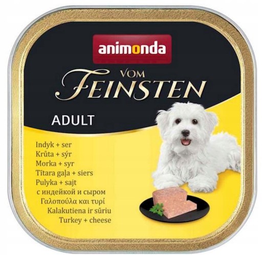 ANIMONDA VOM FEINSTEN ADULT morčací syr 150g mokré krmivo pre psov malých plemien