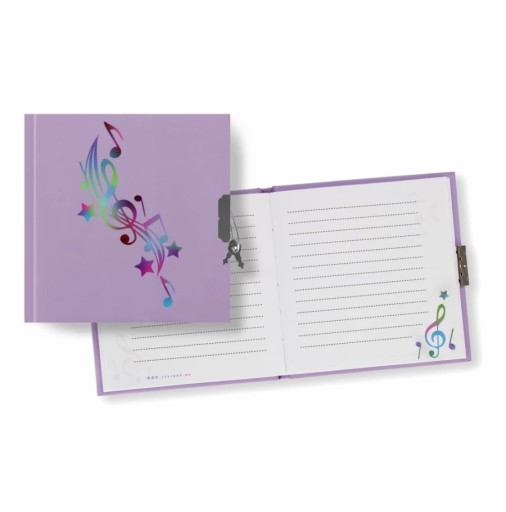 ZAMKNUTÝ DENNÍK NOTEBOOK HUDOBNÁ POZNÁMKA