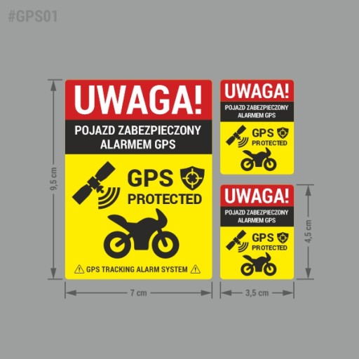 Informačná nálepka - Vozidlo chránené alarmom GPS