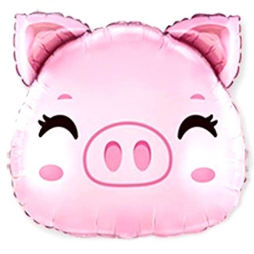 Fóliový BALLOON PIGGY ružový balónik PIGGY HEAD
