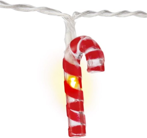 LED LAMPY CANDY CANE ČERVENÉ 1,2 m
