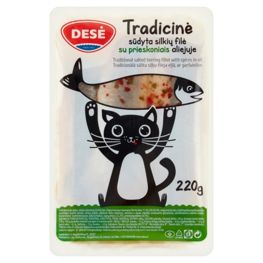 Litovské filé zo sleďa s korením 220g Dese