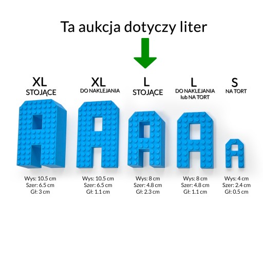 KAJAWIS LETKA 3D dekorácie stojace písmená v štýle LEGO NAME LETTER ECO