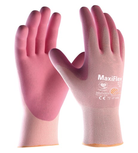 DÁMSKE RUKAVICE MAXIFLEX ACTIVE ATG 34-814 r8 RUŽOVÉ